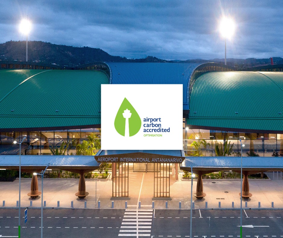 Les aéroports internationaux d’Antananarivo et de Nosy Be classés dans le top 10 des aéroports en Afrique qui atteignent le niveau 3 de l’Airport Carbon Accreditation (ACA) de l’Airport Council International (ACI)
